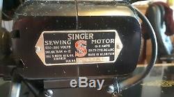 Vintage electric Singer sewing machine semi industrial 201K, good working order