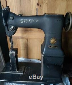 Vintage industrial Singer 51W51 post bed sewing machine