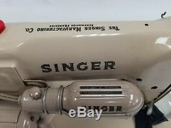 Vtg Industrial Singer Sewing Machine Model 191b 191 B Works Serviced By Pro