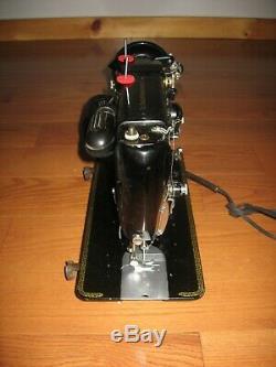 Vtg Singer 306K Sewing Machine Heavy Duty Industrial Pedal Nice 1950s 60s Rare