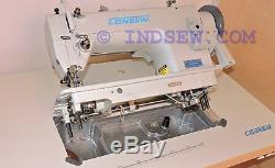 Walking Foot Consew P1206RB Industrial Sewing Machine with Table & Servo Motor, sa