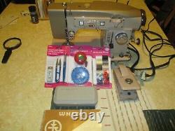 White 970 Selec-Tronic Heavy Duty Industrial ZigZag Sewing MachineManualVideo
