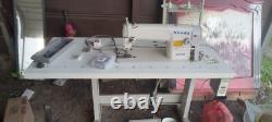 Xheda industrial sewing machine, with table, motor, drawer