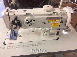 Yamata-1541S-Single-Needle-Walking-Foot-Sewing-Machine-w-Table-Servo-Motor-NEW