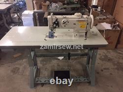 Yamata-1541S-Single-Needle-Walking-Foot-Sewing-Machine-w-Table-Servo-Motor-NEW