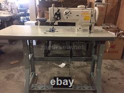 Yamata-1541S-Single-Needle-Walking-Foot-Sewing-Machine-w-Table-Servo-Motor-NEW