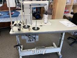 Yamata 820 Double Needle Post Bed Industrial Sewing Machine with Roller Foot