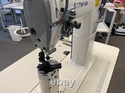 Yamata 820 Double Needle Post Bed Industrial Sewing Machine with Roller Foot