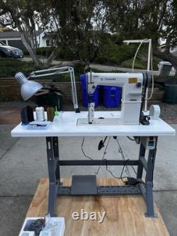 Yamata 820 Double Needle Post Bed Industrial Sewing Machine with Roller Foot K/D