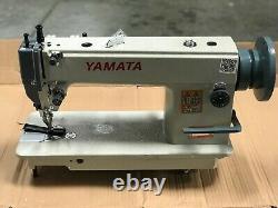 Yamata FY5318 Industrial Walking Foot Sewing Machine with KD Table, Stand+Motor