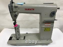 Yamata FY810 Post Bed Industrial Sewing machine with Roller Foot Head Only