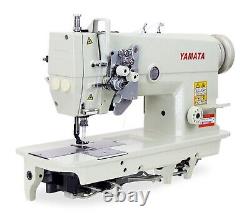 Yamata FY-875 Double Needle Industrial Sewing Machine with Split Needle Bar