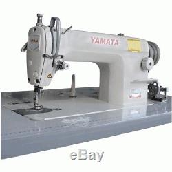 Yamata Lockstitch Industrial Sewing Machine Servo Motor+Table Juki DDL big hook